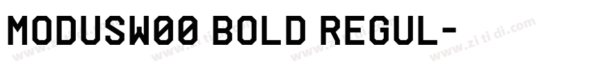ModusW00 Bold Regul字体转换